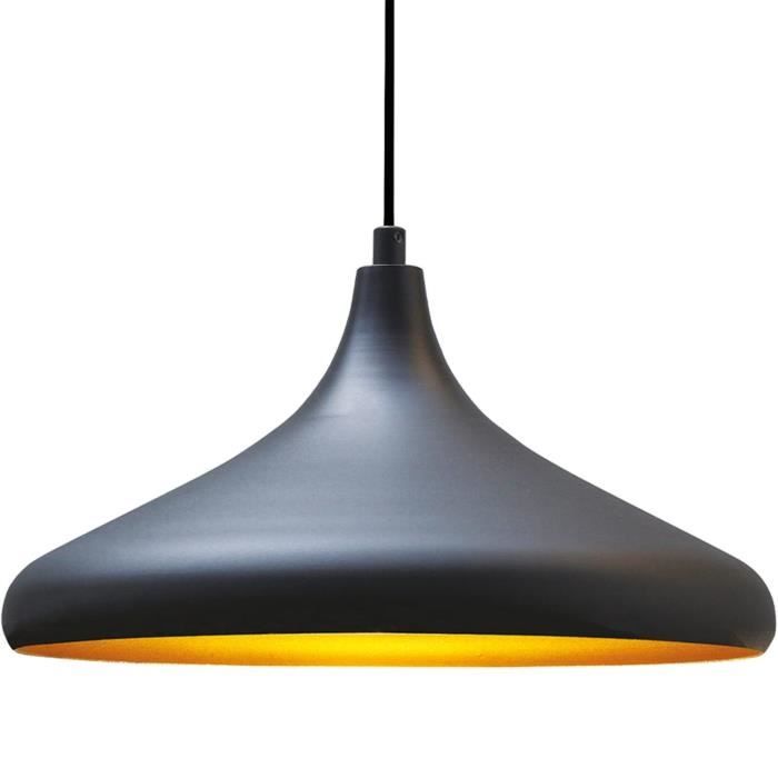 Suspension Luminaire Vintage En Verre Et Métal 30 Cm - Lustre Rétro Pour Salon, Chambre Ou Cuisine