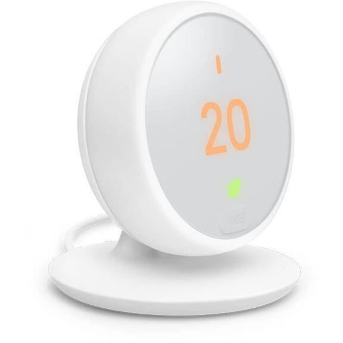 Thermostat - Google Nest - E(HF001235-EX) - Sans fil - Bluetooth, 802.11b/g/n, 802.11a/n, 802.15.4 - 2.4 GHz, 5 GHz - Blanc
