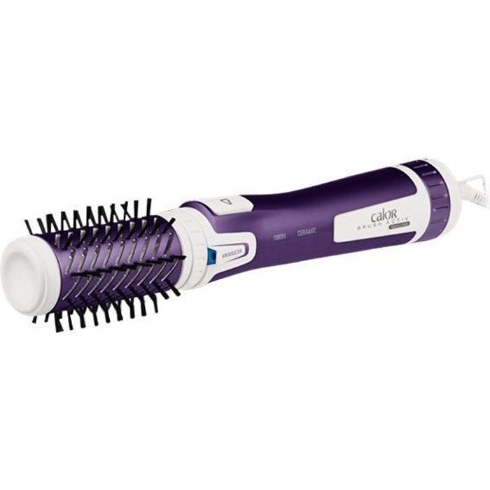 Fer à coiffer - CALOR - BrushActiv CF9530C0 - 1000 Watt - Brosse volume - Violet - 2 vitesses - 2 températures