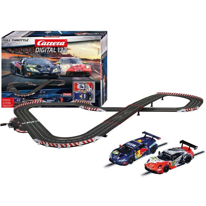 Carrera Circuit Électrique Digital Digital 132 Full Throttle 1:32 Avec 2 Voitures Gt-Carrera