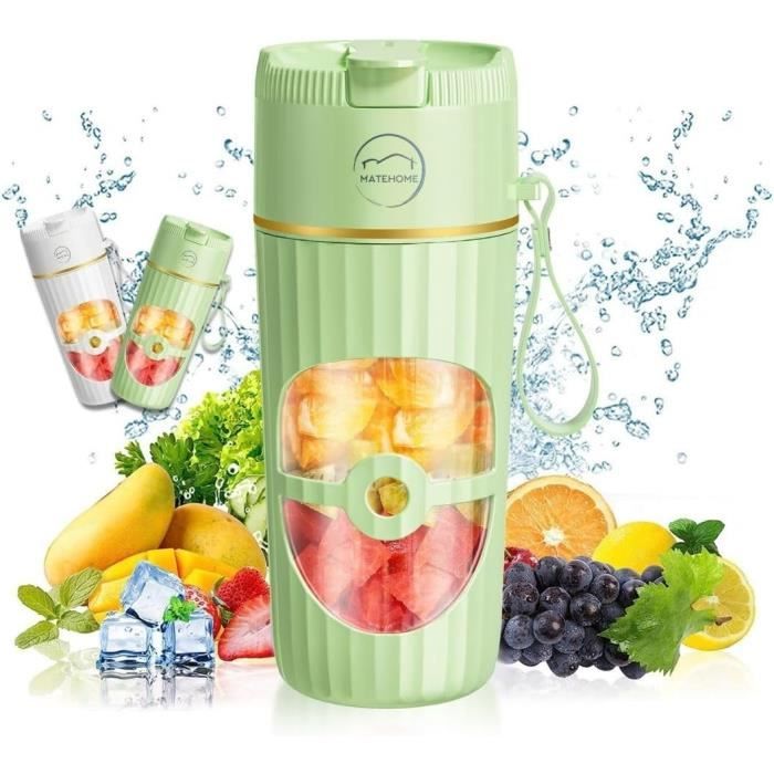 Mixeur Portable Mixnexorad 400 Ml - Rechargeable, 23 000 Tr/min, Idéal Pour Smoothies Et Jus Frais En Déplacement