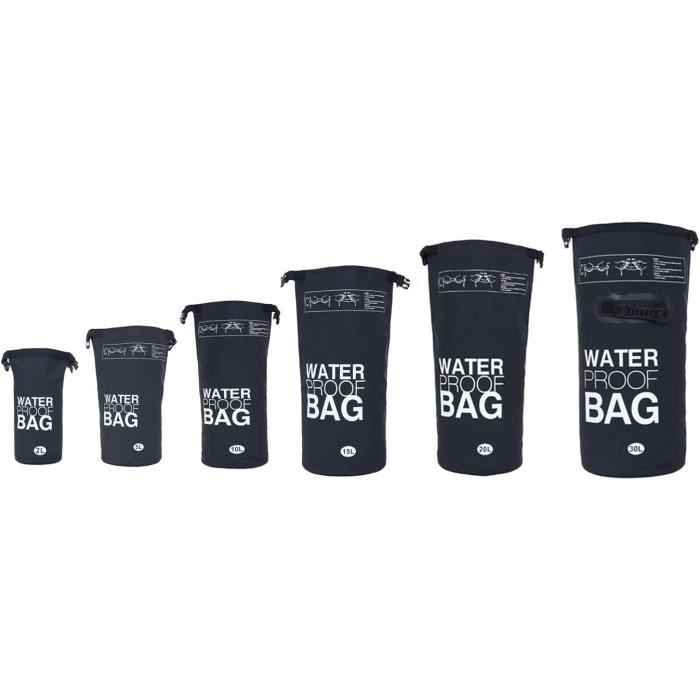 Dry Bag Sac Étanche 2L, 5L, 10L, 15L, 20L, 30L Avec Bandoulière[n81