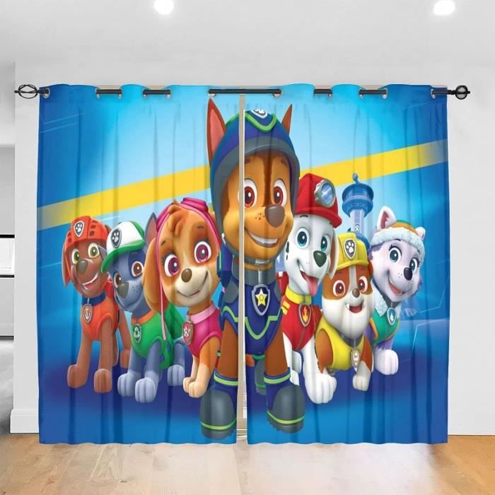 Rideau occultant enfant Dinosaure - Bleu clair - 250x140 cm | , créateur d'intérieur