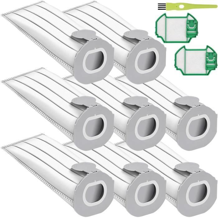 15 Sacs Aspirateur + 3 Filtres HEPA Pour Vorwerk Kobold VK7 / FP7 - Pièces Compatibles