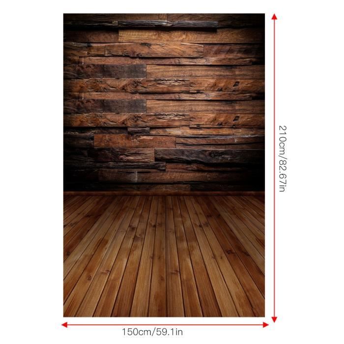 Toile de fond en bois rétro pour Photo Studio F-029