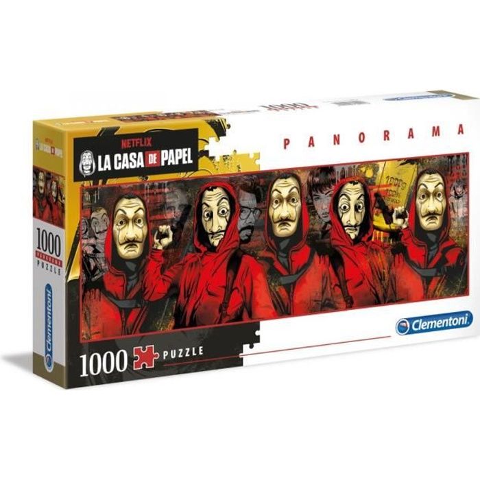 Puzzle La Casa de Papel - Clementoni - 1000 pièces - Dessins animés et BD - Adulte