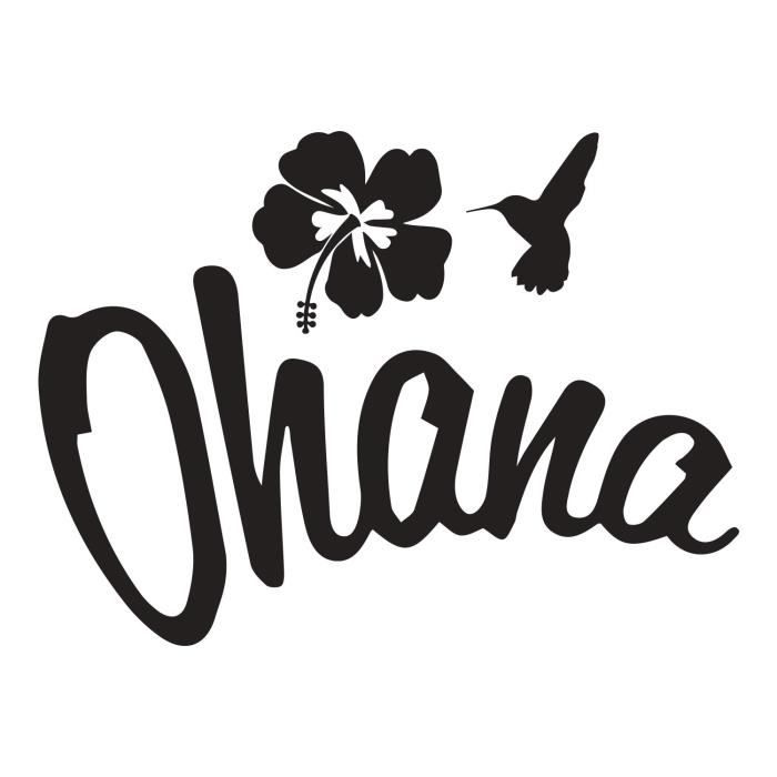 OHANA Stickers adhésif mural 40x30cm Cdiscount Maison