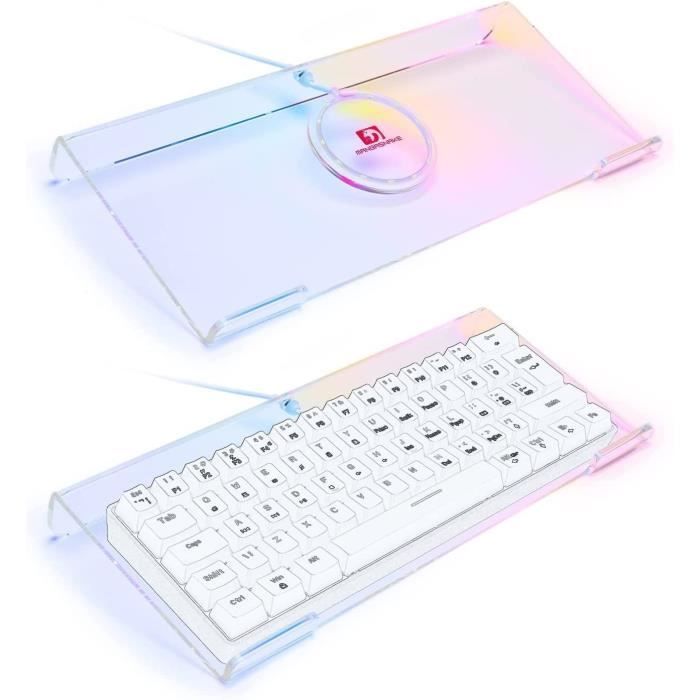 Autocollant Clavier AZERTY français Blanc phosphorescent HAUTE Qualité ✅