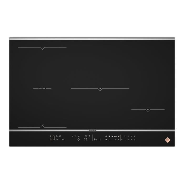 De Dietrich DPI7884XS Fascination Collection table de cuisson à induction 4 plaques de cuisson Niche largeur : 74.5 cm profondeur : 49 cm - vue 2