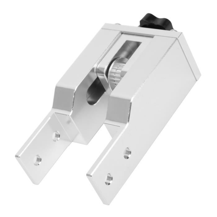 Roue De Support Pour Bas De Porte Réglable - Acier Et Caoutchouc - Capacité 600 Kg - Gris