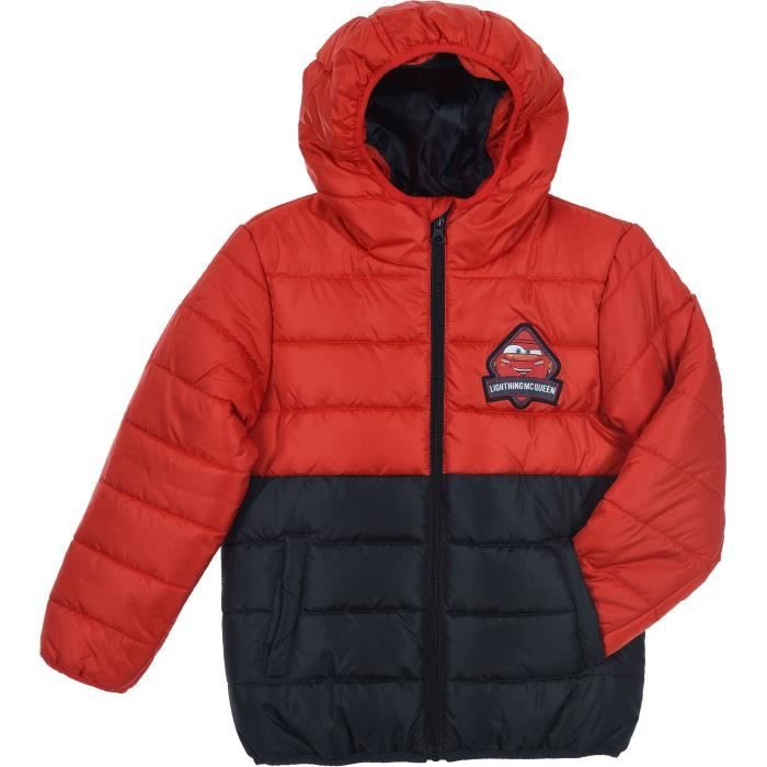 doudoune rouge garcon