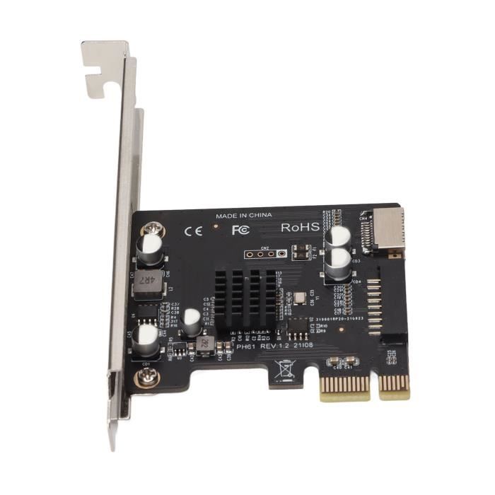 Duokon adaptateur PCIE Carte d'extension PCIE vers USB 19 broches bonne
