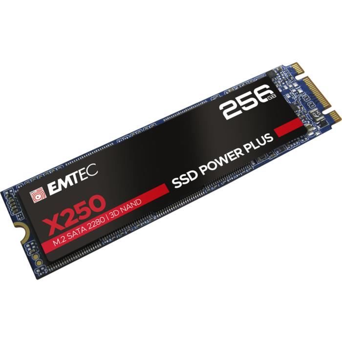 Disque SSD interne EMTEC X250 M.2 256 Go SATA III 3D NAND