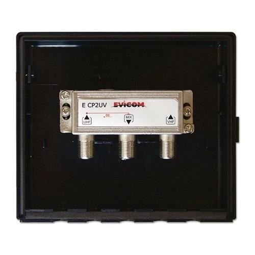 Amplificateur TV Metronic 414140 - 2 Entrées - Filtre 4G LTE - Noir