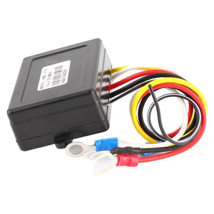 Kit Télécommande Sans Fil Pour Treuil 12V/24V Qiilu - Portée 75 Pieds - Pour VTT, SUV, Camion (Rouge) - 5