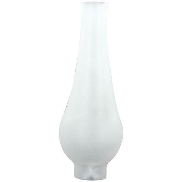 Verre de lampe à pétrole bombé GIRARD-SUDRON Viennois satiné