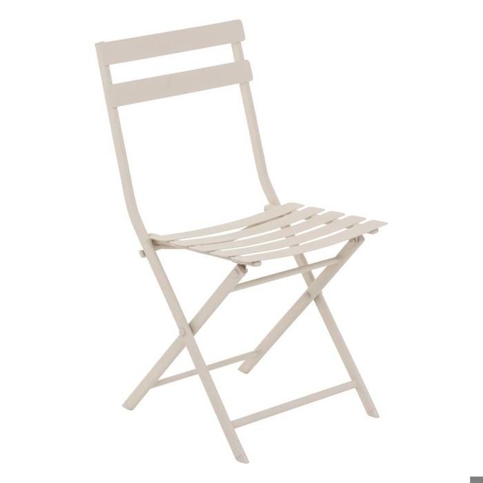 Chaise pliante Greensboro argile en acier traité en epoxy - Hespéride Chaise pliante Greensboro argile en acier traité en epoxy - Hespéride