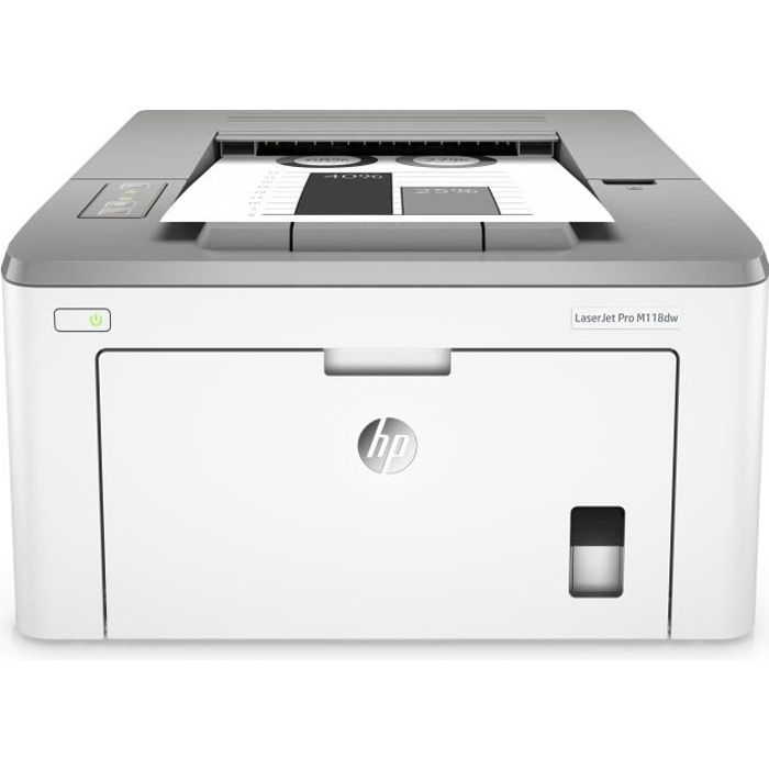 HP Imprimante laser LaserJet Pro M118dw – Monochrome – Impression 49 ppm Mono – 1200 x 1200 dpi – Recto/Verso Automatique – Bac
