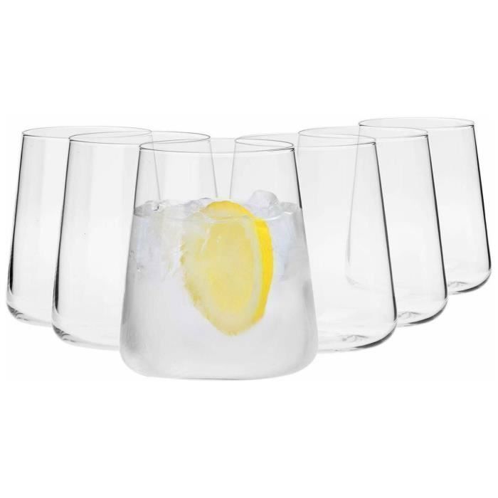 Bicchieri Da Cocktail Glasmark Krosno - Set 6 Pezzi Vetro Rosso Per Drink - Foto 9