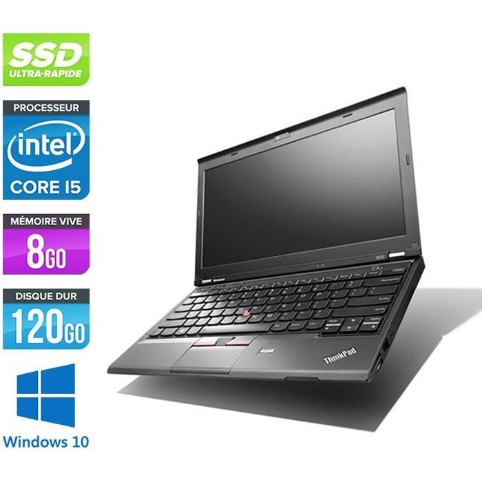 Top achat PC Portable Pc portable Lenovo X230 - i5 - 8Go - 120 Go SSD - 12,5'' - W10 pas cher