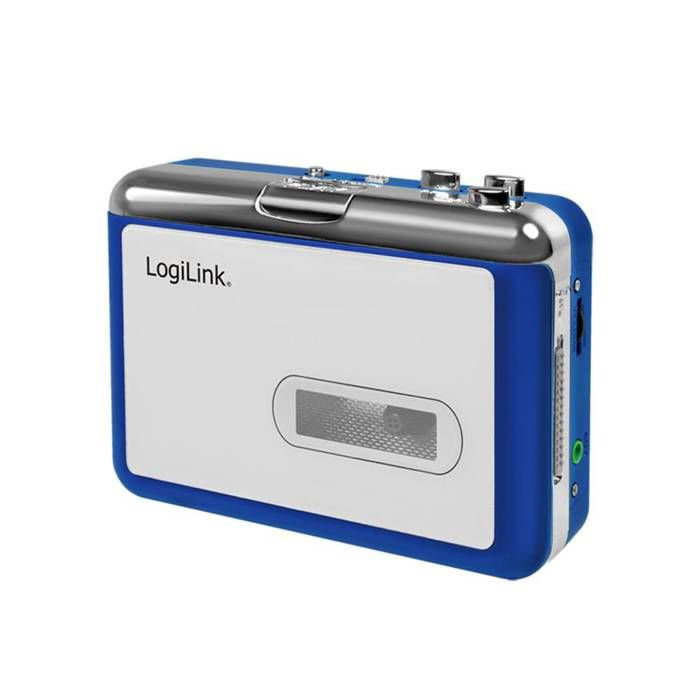 Lecteur de cassettes portable LogiLink UA0393 bleu, argent Cdiscount TV Son Photo