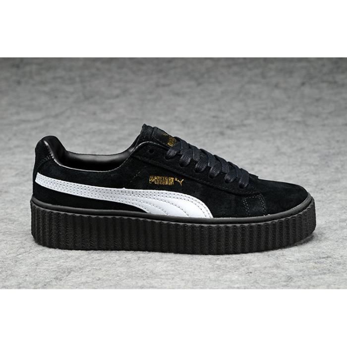 puma suede creepers noir