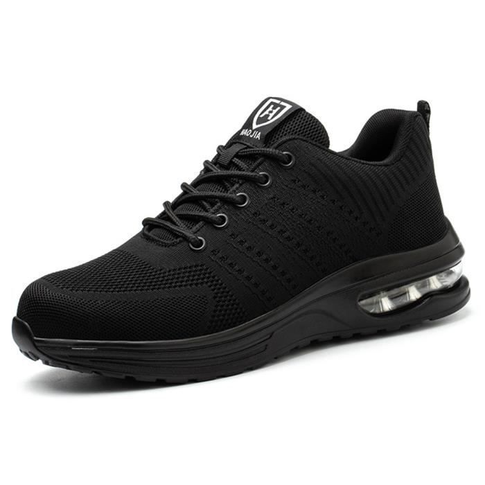 Chaussures De Sécurité AEKYIWL Hommes Femmes - Légères Respirantes Antidérapantes Avec Bouton Pivotant