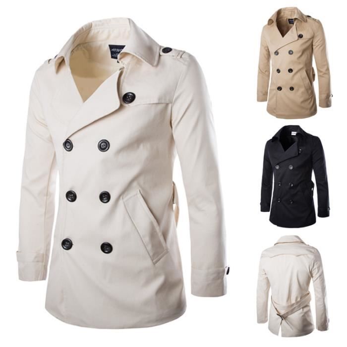 trench homme blanc
