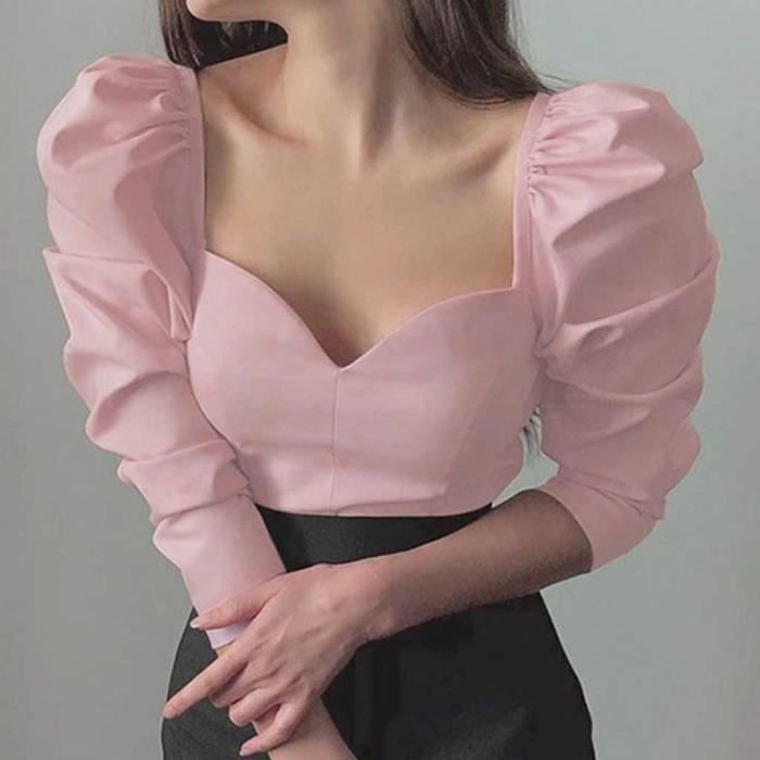 Chemise manches hot sale bouffantes femme