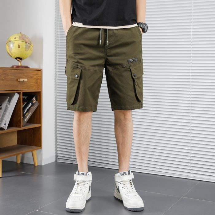 Short,short Cargo multi-poches pour hommes, grande taille 8XL