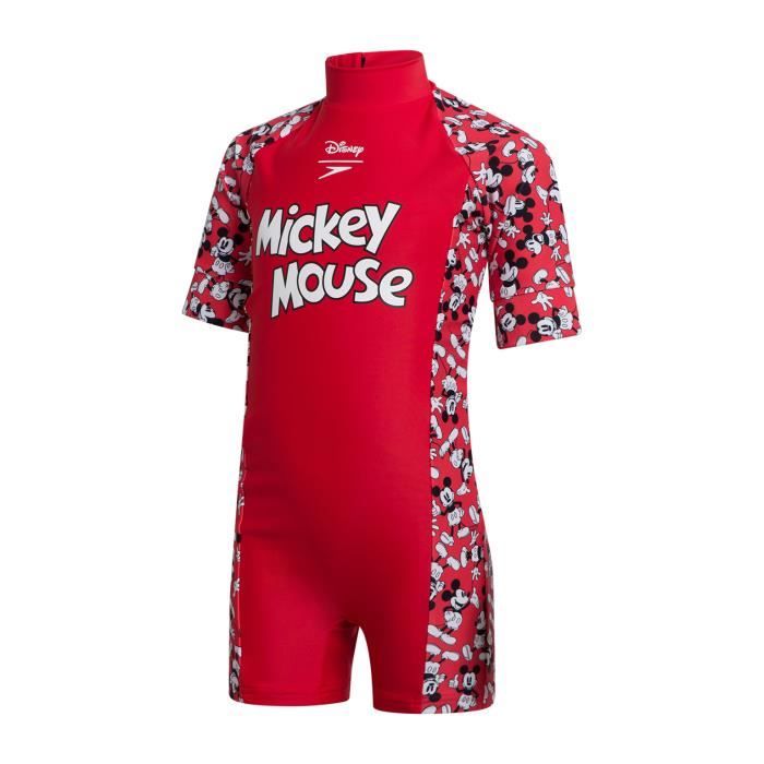 Maillot de bain 1 pièce enfant Speedo D Mickey Mouse All In One - risk red/black/white - 6 ans