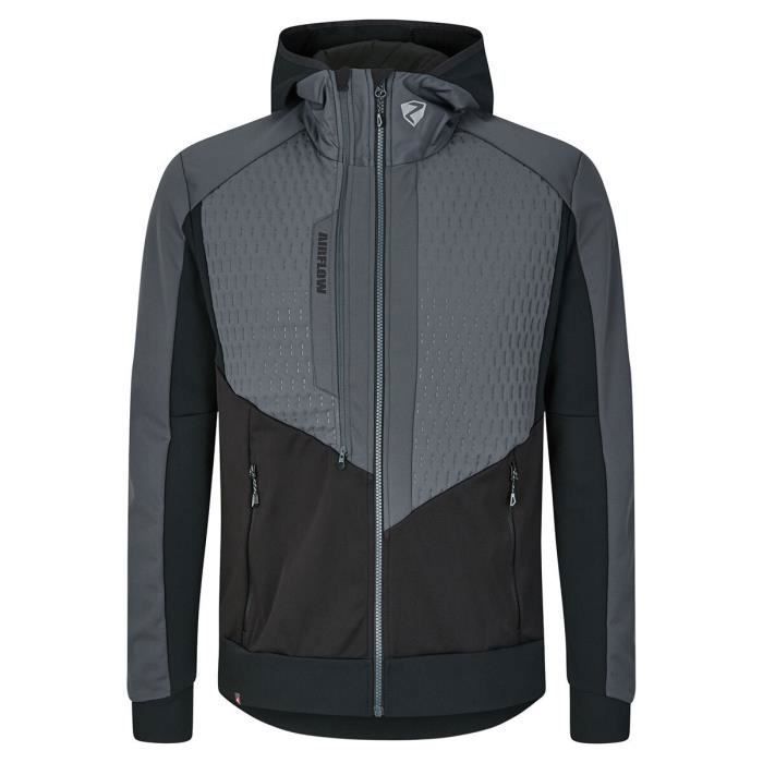 Veste softshell/hybride ZIENER NALIK MAN - Noir - Ski - Isolation PrimaLoft® - Matériau respirant et coupe-vent