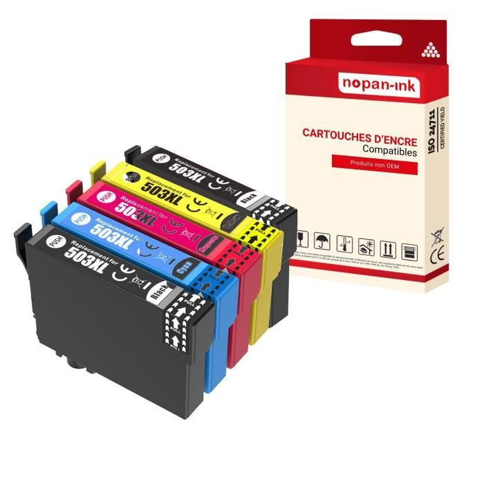 Pack 4 cartouches compatibles EPSON 503XL Pack de 4 cartouches compatible
