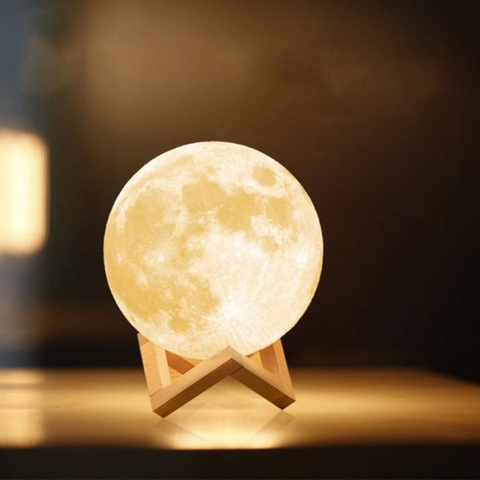 Lampe de sol veilleuse LED 3D Hergon Clair de lune avec variateur  d'intensité, contrôle tactile, charge USB, décoration de Noël, cadeau de  Noël (12) : : Luminaires et Éclairage