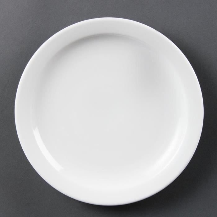 Assiette plate - OLYMPIA - Olympia 202mm - Porcelaine - 202 mm - Lot de 12