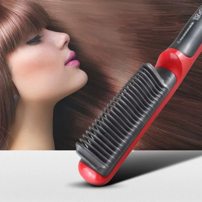 Peigne A Cheveux Raide 2 En 1 Lisseur Ionique Panneau Chauffant Noir Portable Ptc Achat Vente Brosse Peigne Bebe Soldes Sur Cdiscount Des Le Janvier Cdiscount