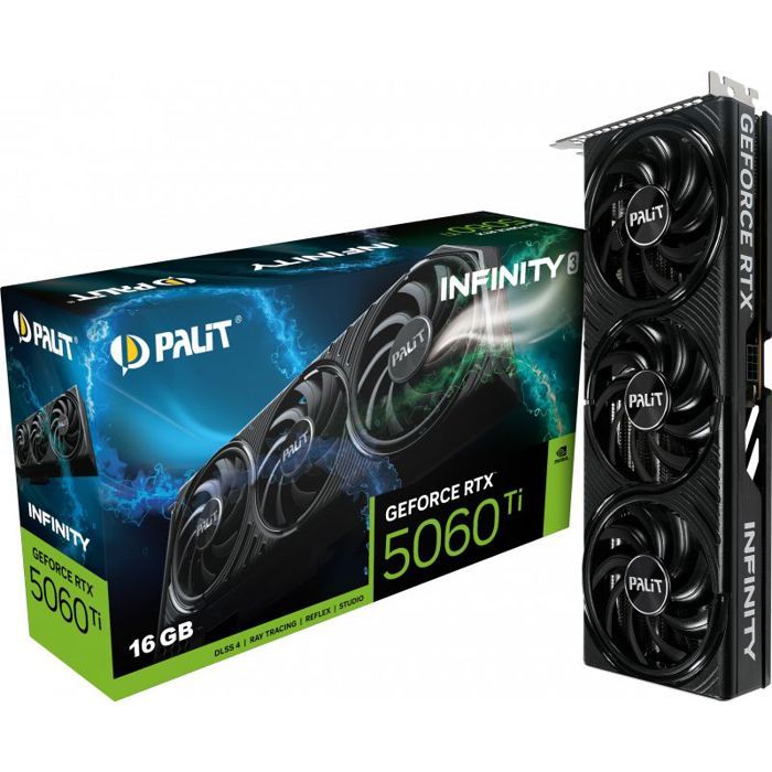 Carte Graphique Palit GeForce RTX 5060 Ti Infinity 3 – 16 Go GDDR7, PCI Express 5.0 - vue 6