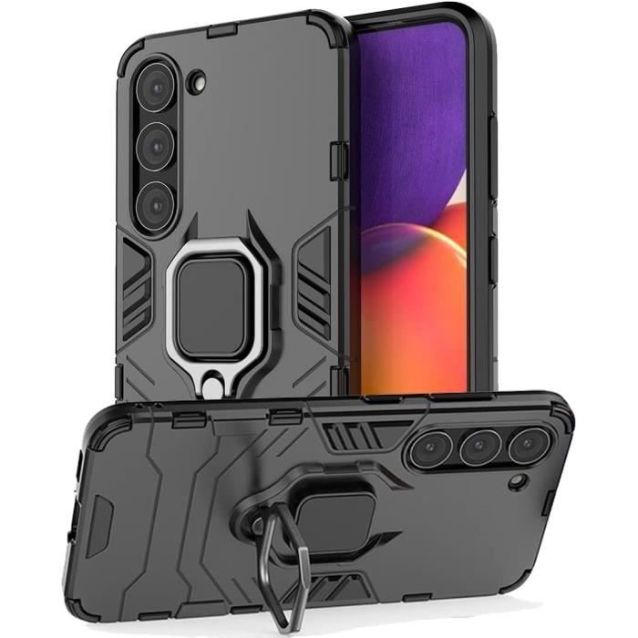 Compatible Samsung Galaxy S23 5G Coque Résistante Anti Choc avec Anneau Bague Anti Chute béquille [Novago]