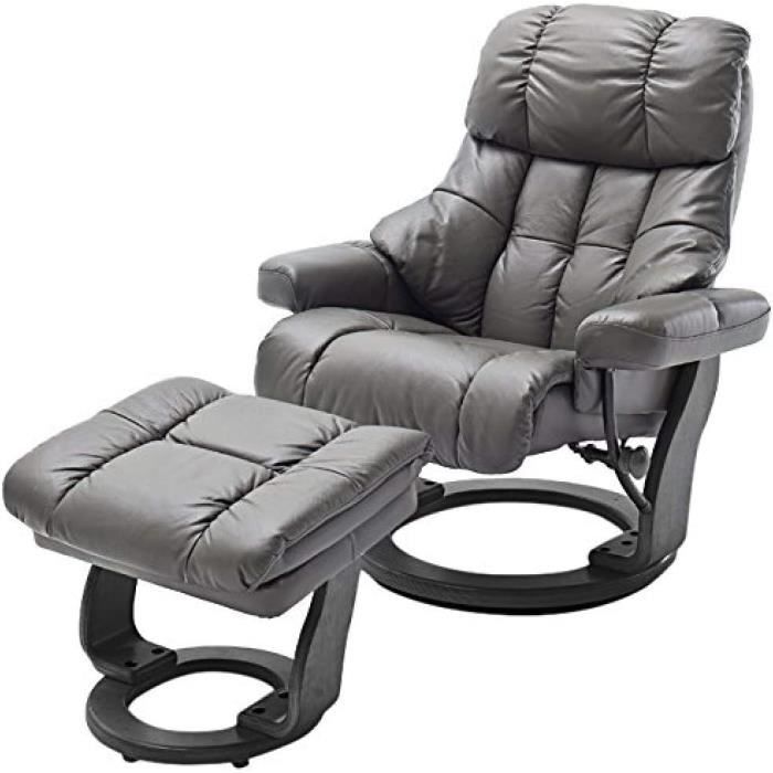 STRESSLESS RENO CUIR Fauteuil Braun Taille M Incl. Tabouret