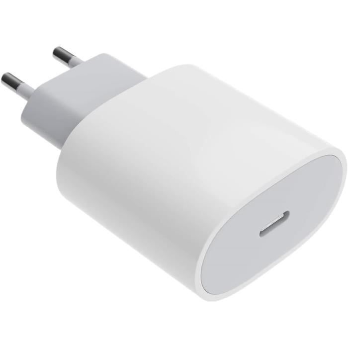 2 Pièces 20W Chargeur USB C, Chargeur iPad, Recharge Rapide, Compatible