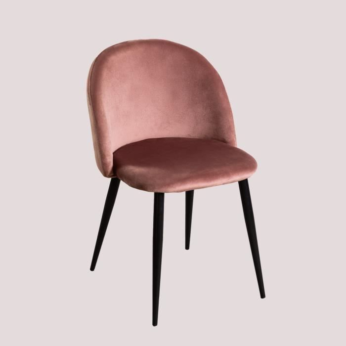 SKLUM Lot De 4 Chaises En Velours Kana Design Doré Bleu - Maison