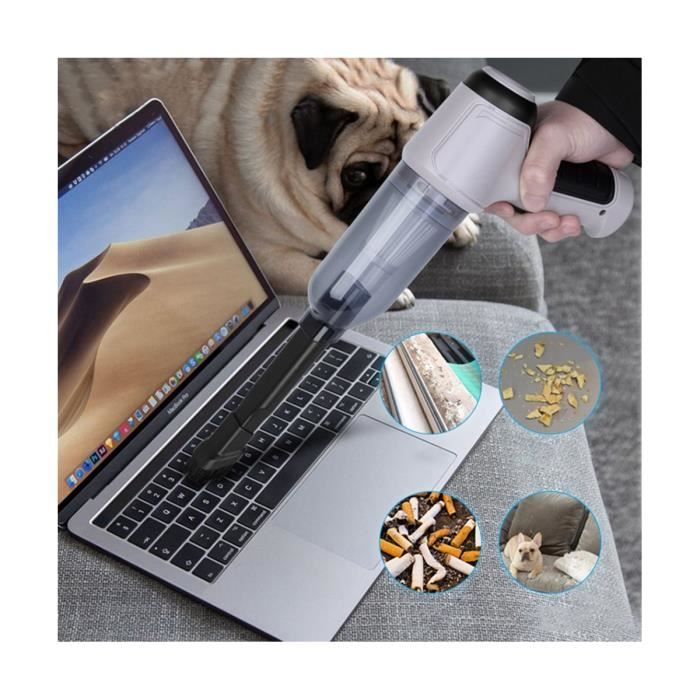 Aspirateur De Voiture Sans Fil 9000PA - Portable, Puissant, Avec Accessoires | Pour Poils D'animaux, Poussière, Sable