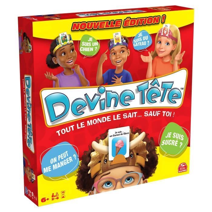 Devine Tête Jeu des Devinettes Bandeau - Questions Oui/Non/Peut-être - SPIN MASTER - A partir de 6 ans