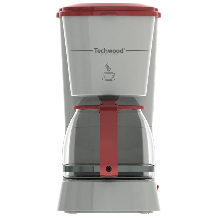 TECHWOOD TCA-685 Cafetière filtre - Gris et Rouge