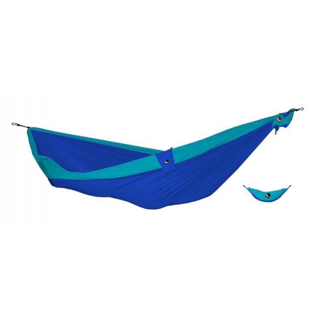 Hamac - TICKET TO THE MOON - Original - Bleu Royal/Turquoise - Ultra léger - Toile de parachute