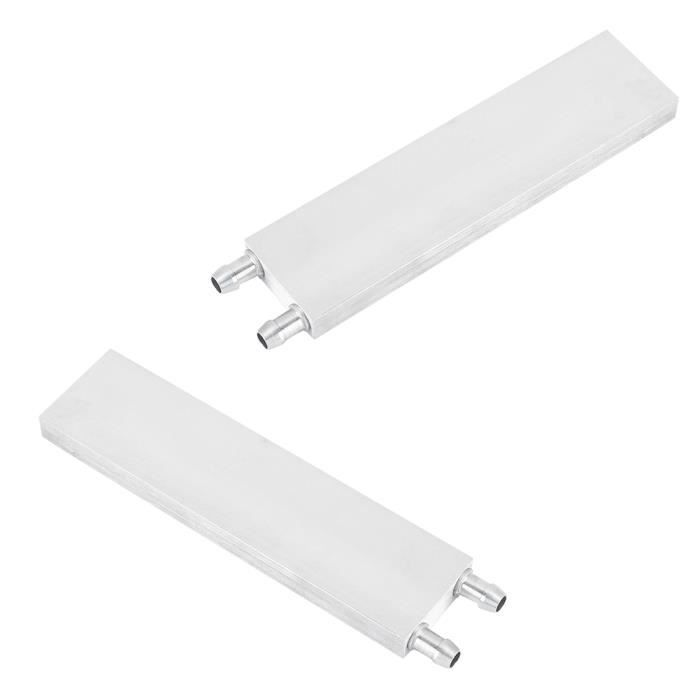 Bloc de refroidissement de l'eau en alliage d'aluminium de refroidisseur d' eau, 40 * 120 * 12 mm, adapté au radiateur de refroidissement de l'eau CPU, entraînement par onduleur industriel, etc