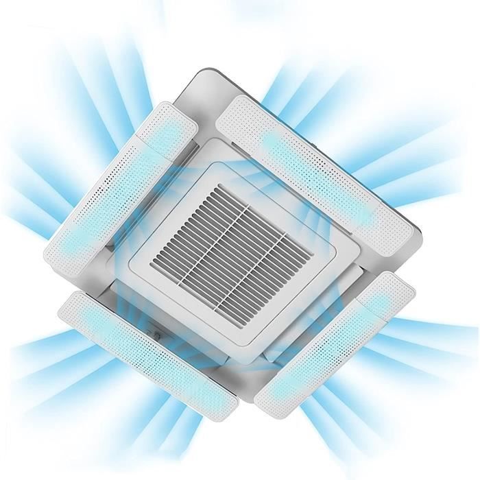 Déflecteur Climatiseur Central Plafond 60 Cm – Angle Réglable, Anti-Souffle Froid, Installation Facile