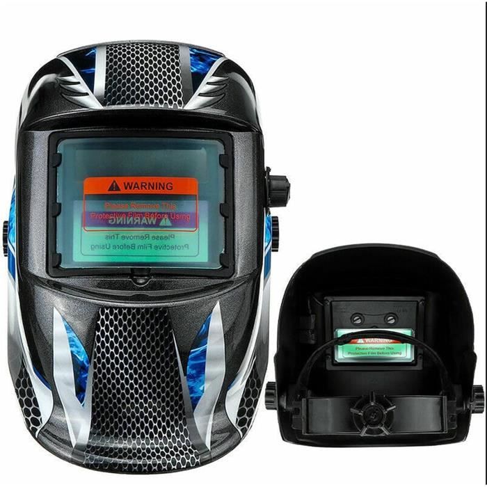 Masque De Soudage Auto-obscurcissant Professionnel - 4 Capteurs Solaires, Pour Soudure Et Meulage