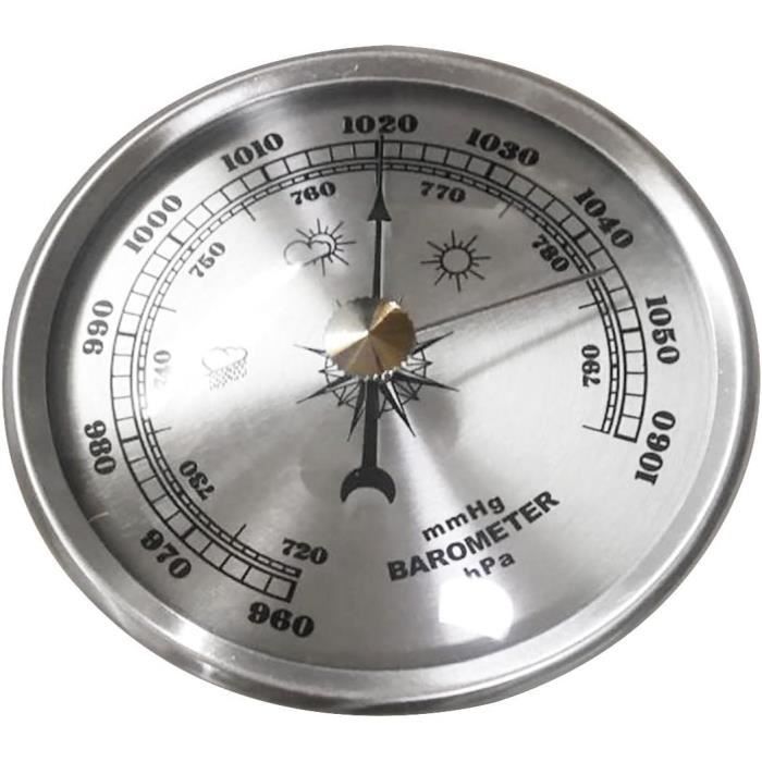Station Météo Acajou Station Météo Fischer Bois Acajou - Thermomètre Baromètre Hygromètre Design Élégant La Crosse Technology