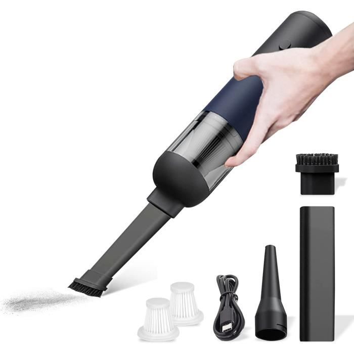 Aspirateur Voiture Portatif Hyunlai 16000Pa - Sans Fil 4 En 1, Rechargeable, 7 Accessoires